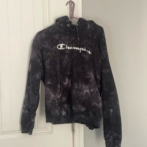 Black champion hoodie